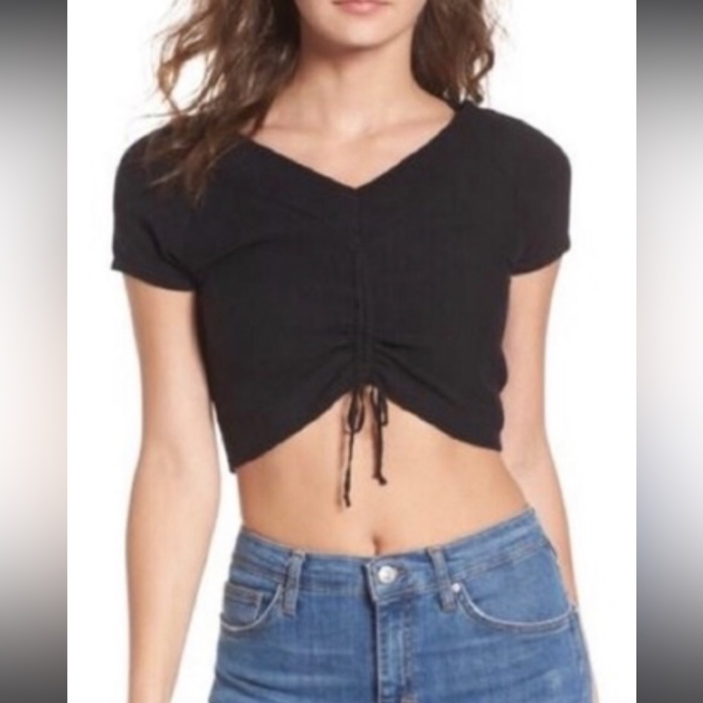 Black crop top